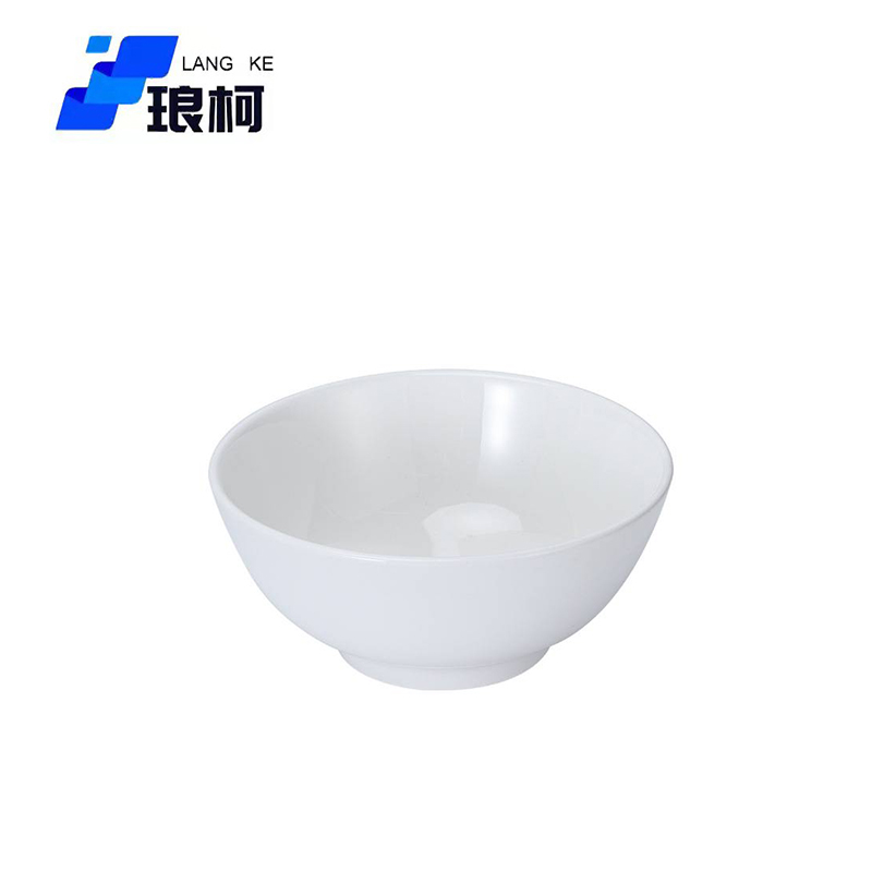琅柯 陶瓷碗 纯白 6英寸高清大图