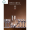 白酒分酒器带刻度玻璃小酒杯套装红酒醒酒器倒酒壶量酒器家用酒具 封后 高脚白酒杯15*6+直款分酒器300