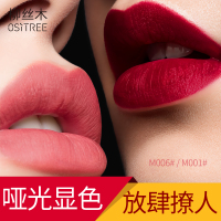 柳丝木丝绒哑光雾面口红女持久保湿不脱色防水滋润学生故宫中国风 荧光粉