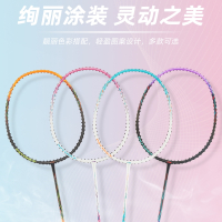 李宁(LI-NING)羽毛球拍套装羽毛球球拍全碳素纤维专业单双拍子