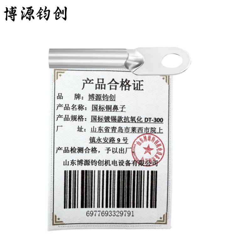 博源钧创 国标铜鼻子 国标镀锡款抗氧化DT-300 个高清大图