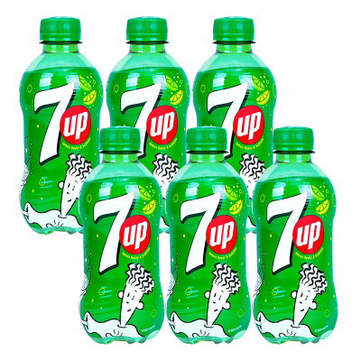 百事可乐 7喜 七喜7up 柠檬味 碳酸饮料 300ml*6瓶 (新老包装随机发货）