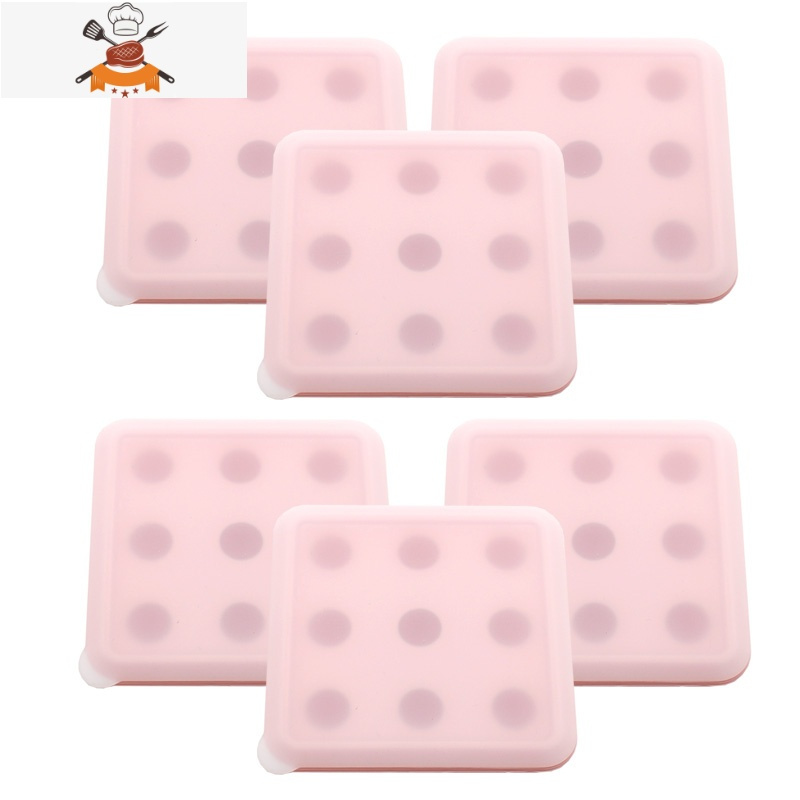 硅胶球形制冰模具盒冰格圆型流心馅小号圆形冰块圆球器冰盒盒子 敬平 9连中号带盖*6