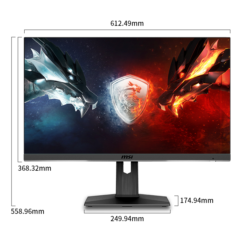 微星 MSI 27英寸显示器 IPS 电脑游戏电竞高清大屏显示器144Hz 小金刚 IPS显示屏 HDMI全高清台式电脑PAG271P吃鸡显示器