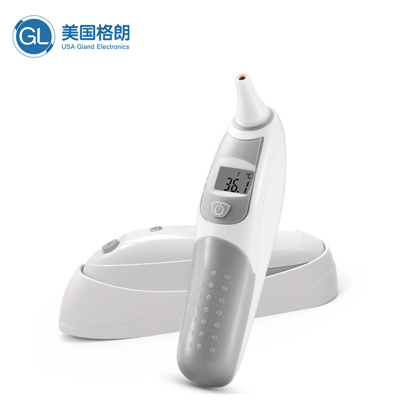 格朗体温计耳温家用儿童精准温度计婴儿医用高精度额温枪红外线 带底座 GLEW-7S高清大图