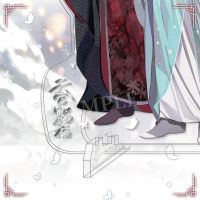 庭间新雪双人亚克力立牌 [正版]bilibiliBEMOE 天官赐福动画 庭间新雪双人亚克力立牌