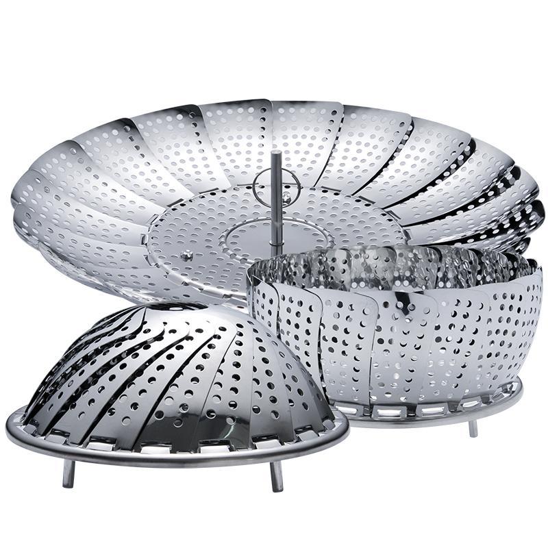 不锈钢蒸架子家用隔水蒸屉蒸锅架水果盘饺子蒸笼包子蒸格垫蒸笼