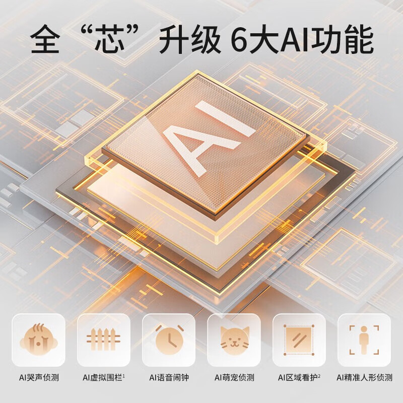普联(TP-LINK)IPC46AW全彩Plus监控摄像头超清600万像素5G双频智能家用网络全景手机远程+32G内存卡高清大图