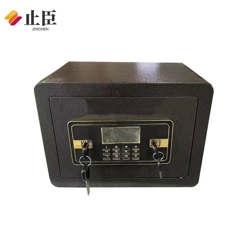 止臣 保险柜 保险箱电子密码锁保险柜高30cm保管箱家用入墙首饰保管箱存放柜储物柜 黑