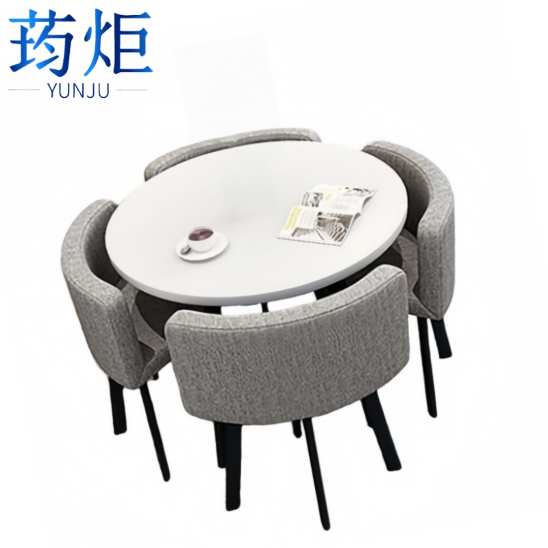 荺炬木桌1桌四椅90cm套高清大图