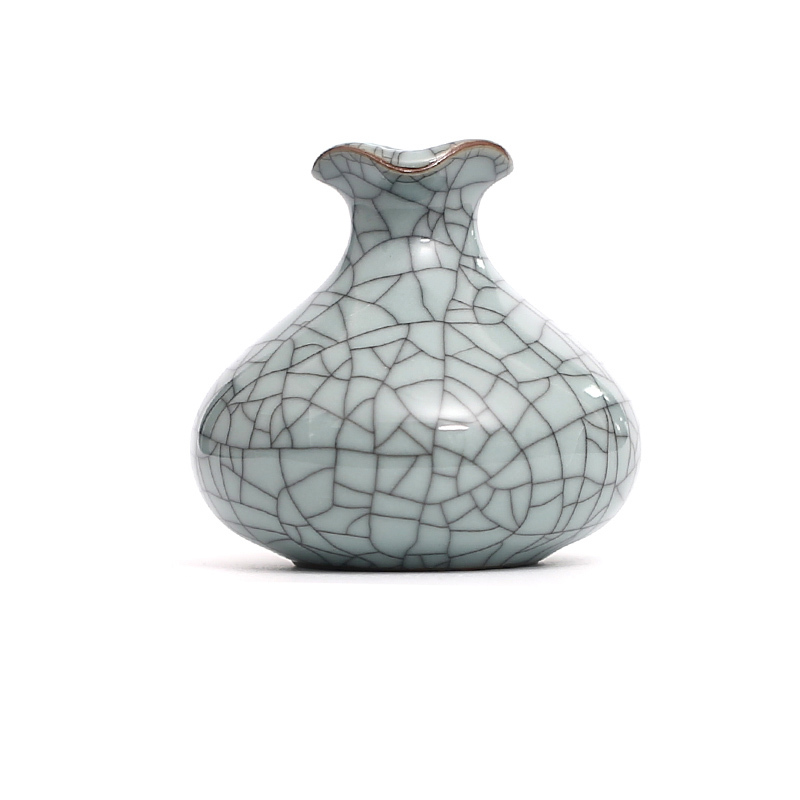 创意摆件青瓷个性时尚小花器家居装饰品水培花插花瓶 大肚瓶哥窑粉青铁线报价 参数 图片 视频 怎么样 问答 苏宁易购