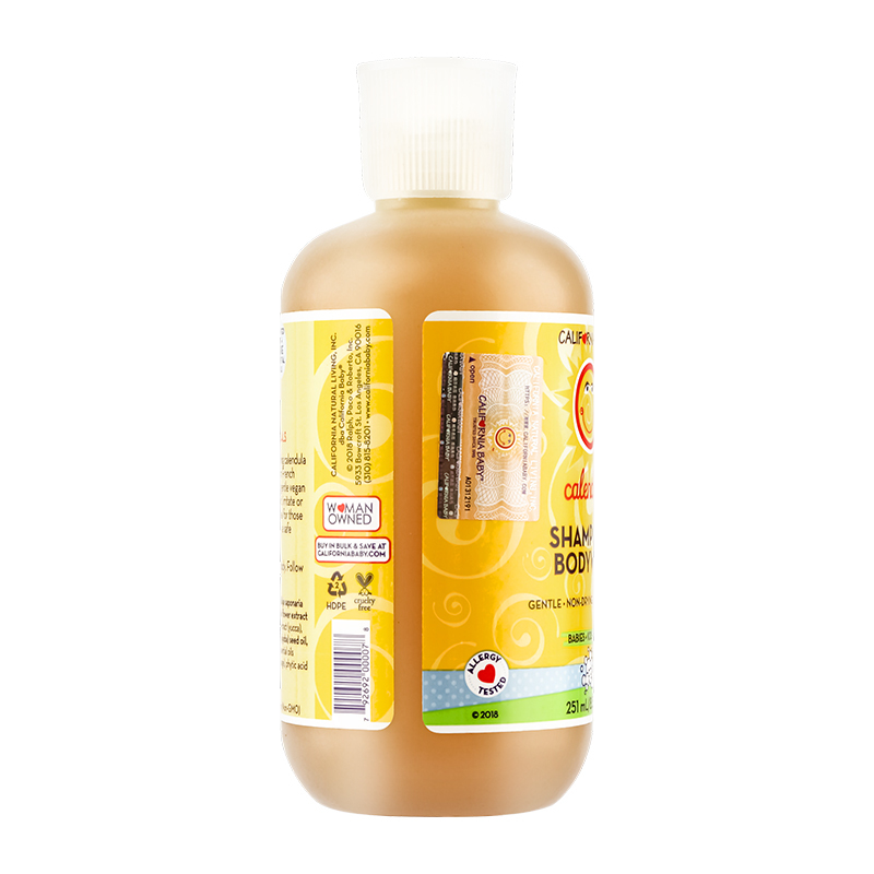 加州宝宝（California Baby）婴幼儿金盏花去湿疹二合一洗发沐浴露 清洁保湿 251ml
