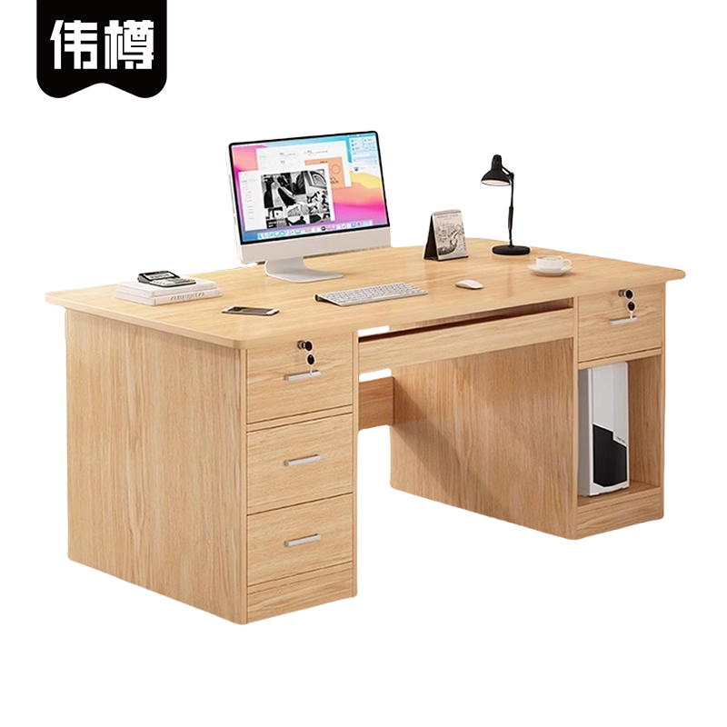 伟樽职员办公桌140*60*73cm张高清大图