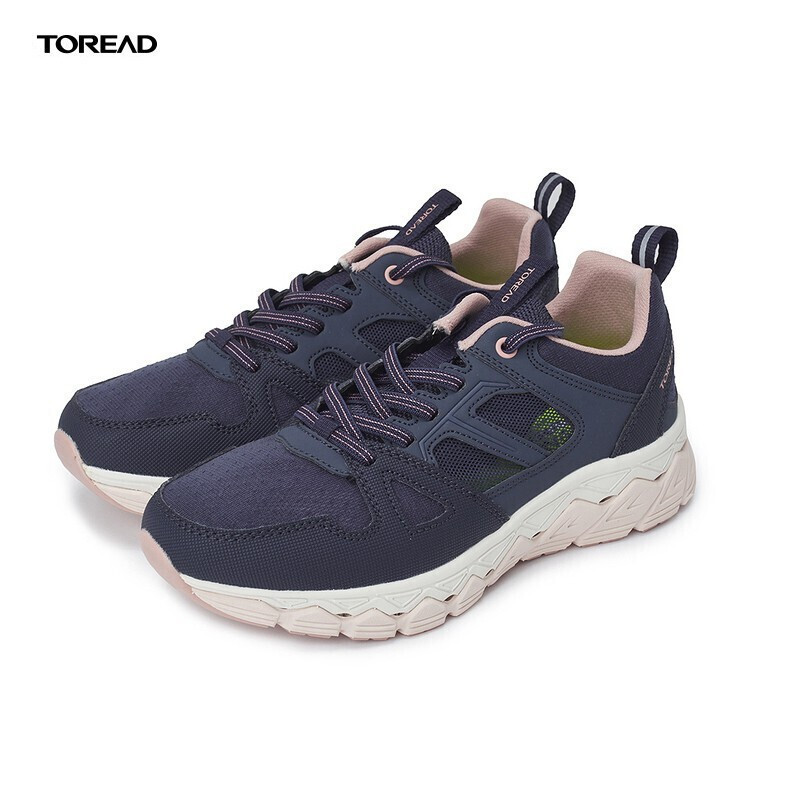 探路者健走鞋女轻便透气休闲鞋春夏季户外弹力耐磨女式休闲户外鞋tfo