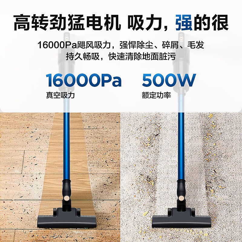 海尔吸尘器家用有线手持推杆两用 大吸力4重过滤 轻便清洁机吸尘除尘机吸尘器 HZ-Z18A高清大图