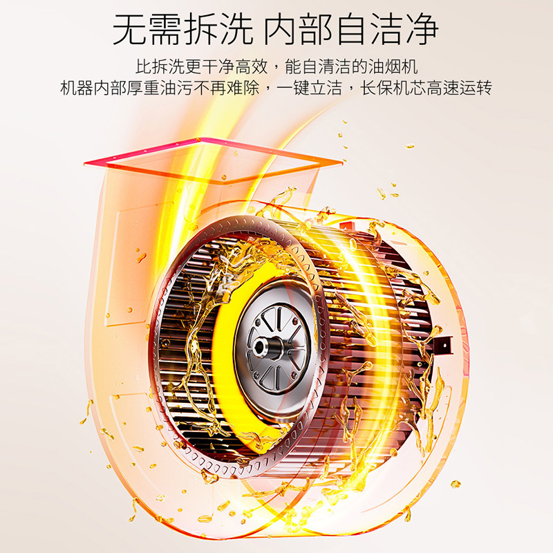 [国补20%]帅康(sacon)T810抽油烟机欧式24立方大吸力吸油烟机一级能效自动清洗家用厨房顶吸式脱排油烟机抽烟机