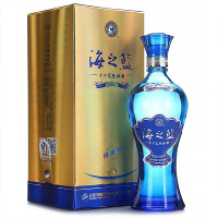 洋河蓝色经典 海之蓝 52度绵柔型白酒480ML(六瓶装)