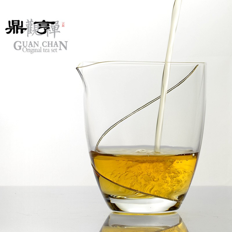 鼎亨 公道杯玻璃分茶器泡茶公杯功夫茶具耐热耐高温日式茶杯匀杯