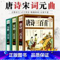 【正版】全3册唐诗三百首+宋词三百首+元曲三百首全集国学古诗词大全集全解详析全套小学生初中生课外阅读书唐诗宋词元曲鉴唐