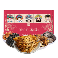 姚朵朵金玉满堂干货礼盒660g 蛹虫草 黄花菜花菇