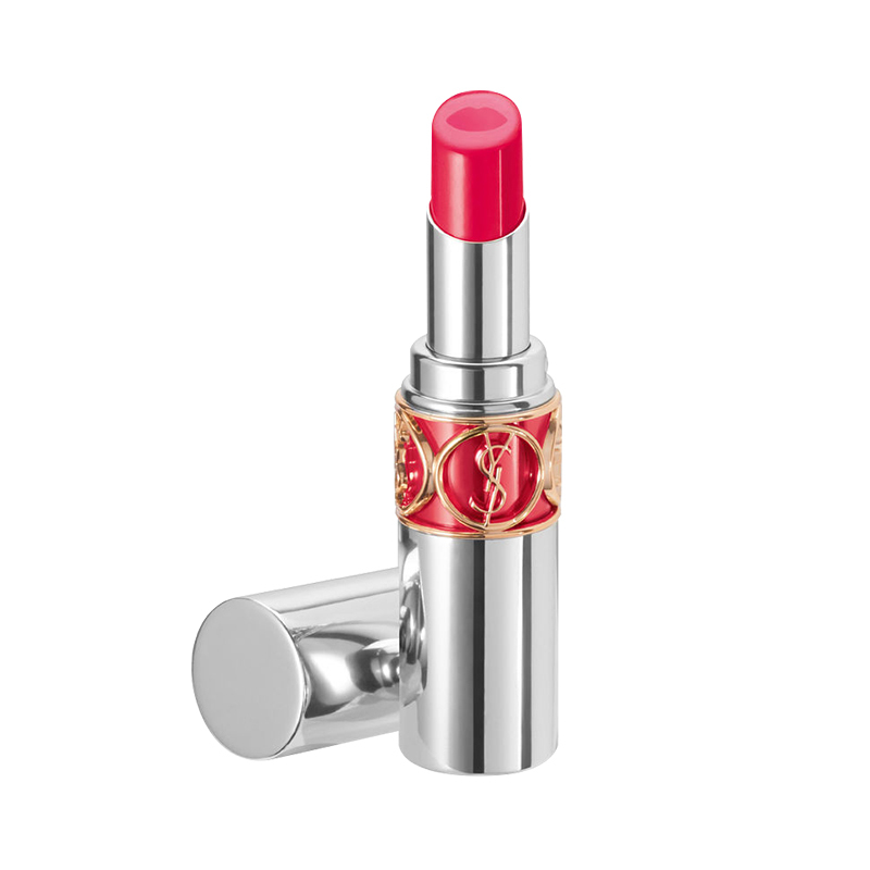 圣罗兰(YSL)莹亮纯魅美唇膏 3.5g 04#DESIRE ME PINK桃红欲望 银管双色夹心口红