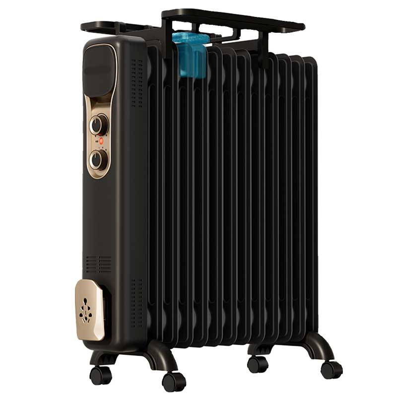 ZHIO 工业大功率暖风机 取暖器 智能恒温 1500W 黑色9片 适用10-15㎡