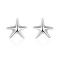E033Women silver plated earring 镀925纯银海星耳钉时尚耳环女