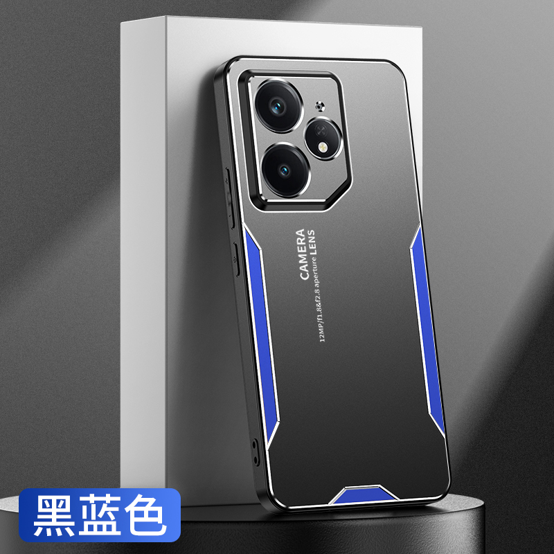 KONEL 适用于真我eno7刀锋金属手机壳真我eno7pro刀锋保护套新款防摔潮款个性保护套