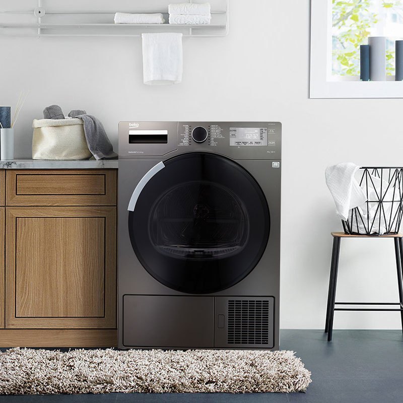 倍科(beko)DPP 10505 GXMB3 10公斤烘干机 欧洲原装进口热泵干衣机 家用/商用全自动滚筒衣服干衣机