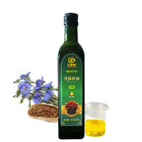 【中华特色】沽源馆 谷麦郎亚麻籽油冷榨一级亚麻籽油食用油净含量500ml 华北