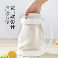 佳颖冷水壶耐高温白色2400ml大容量玻璃壶凉白开水杯茶壶果汁壶防爆凉水壶