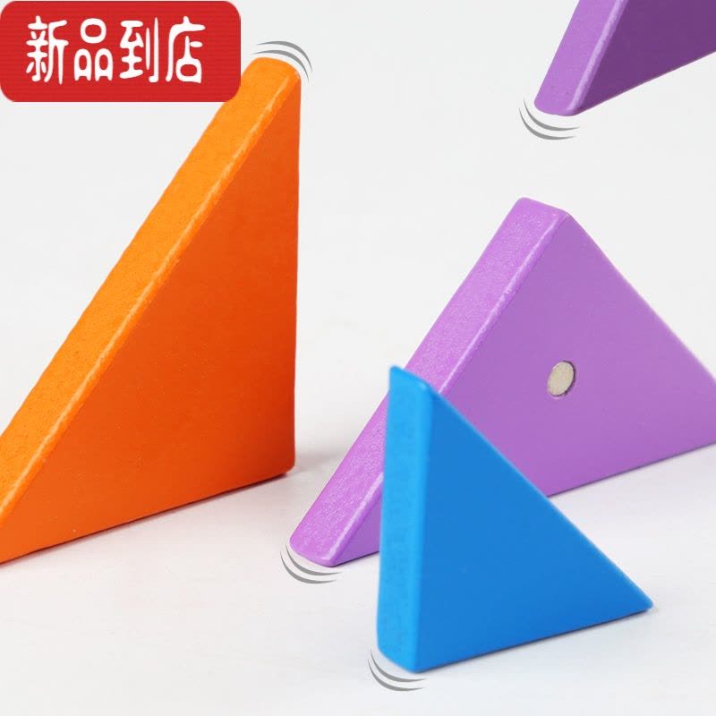 真智力磁性木制七巧板益智拼图拼板教具幼儿园小学生一年级以上儿童玩具 [掌柜推荐]磁性七巧板(书夹式包装)磁性玩具图片