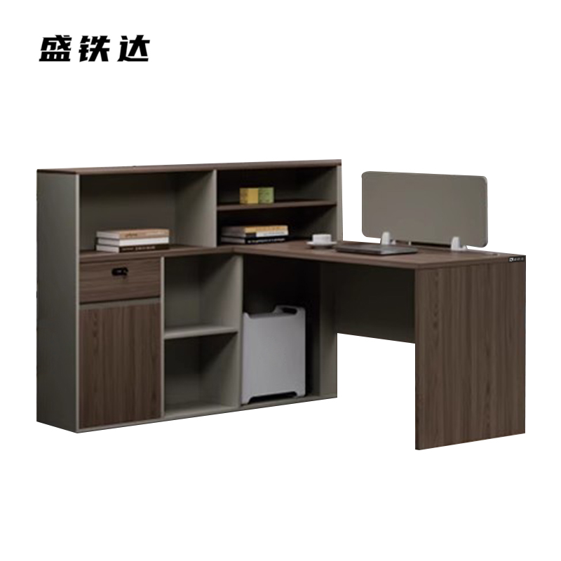 盛铁达 单人财务屏风办公桌1500*1400*1100mm STD-XXAC06 张高清大图