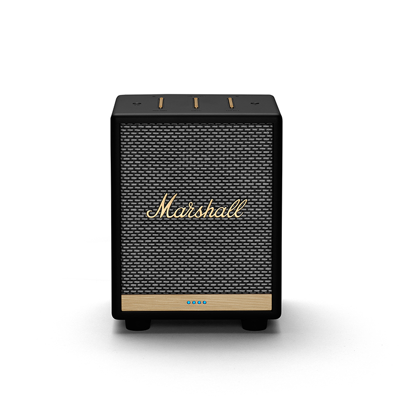 Marshall 马歇尔 UXBRIDGE VOICE 无线蓝牙智能语音音箱AI闹钟家用重低音炮音响 黑色