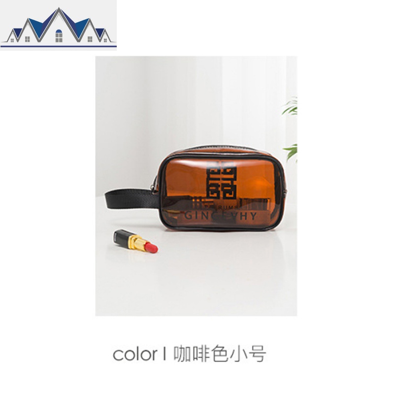 网红防水化妆品收纳包女ins风旅行便携简约大容量洗漱包温泉用品_328 咖色小号