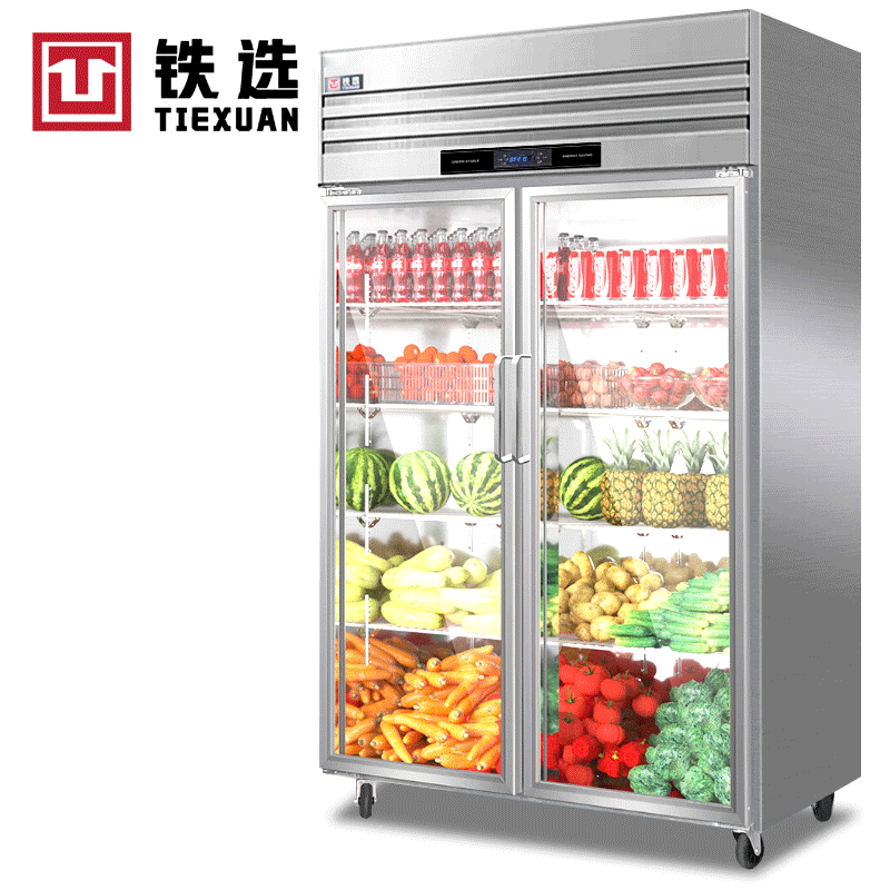 铁选 双大门保鲜展示柜 Z-1000G2 台高清大图