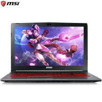 微星(MSI)GV62-1457 15.6英寸游戏本笔记本电脑 (i7-7700HQ 8G 128GB+1TB GTX1050Ti 4GB 赛睿背光键盘)