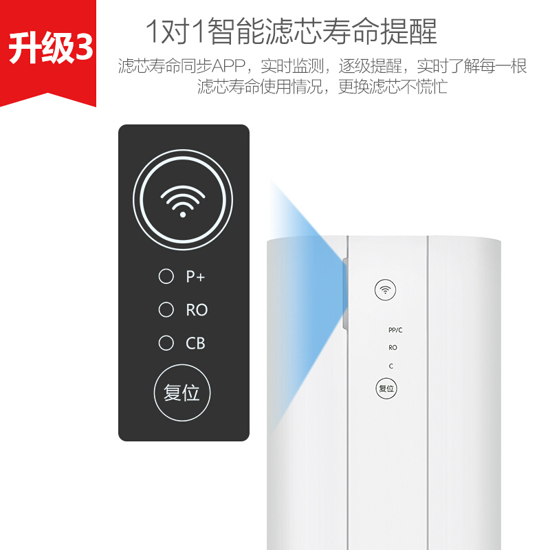 九阳/Joyoung 净水器家用直饮 厨下式纯水机JR7501 净水机 支持WiFi