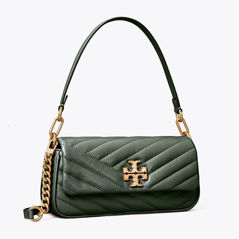 tory burch 汤丽柏琦女包 kira系列经典双t绗缝腋下包 女士手提单肩斜