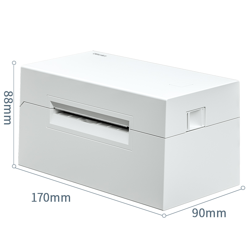 得力(deli)DL-760DW热敏标签打印机(白) 80MM快递单电子面单一联单打印 便捷高速 无线蓝牙白色