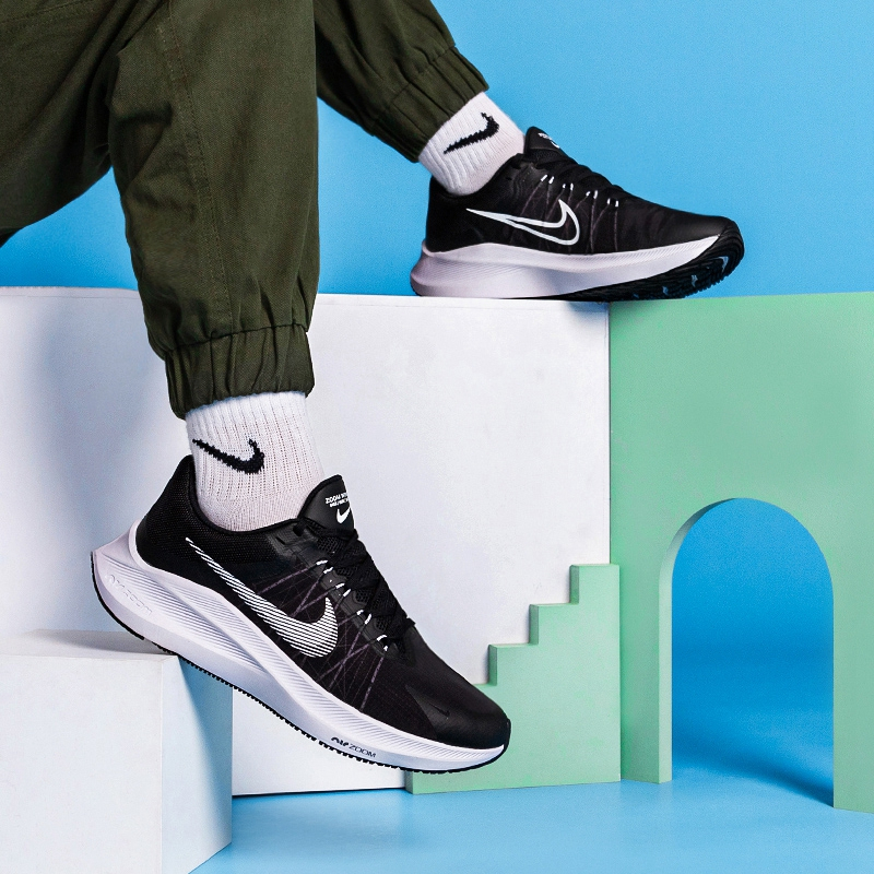 Nike/耐克 男鞋21新款 WINFLO 8舒适耐磨轻便运动跑步鞋 CW3419-006