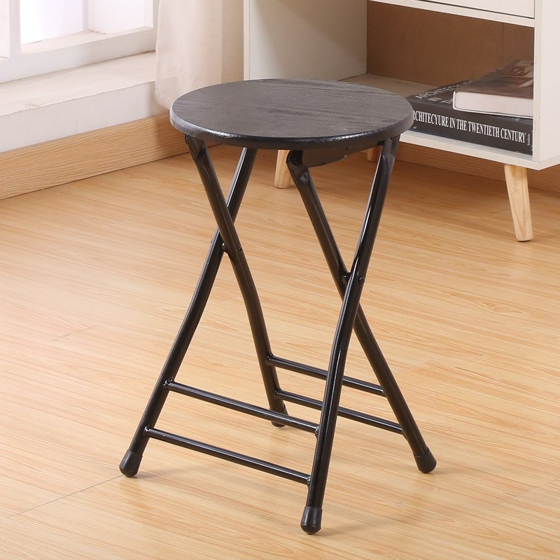 塑料折叠凳子便携家用餐桌成人高圆凳简约现代创意时尚凳折叠椅子视频