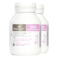 Bio island佰澳朗德 孕妇孕期哺乳期DHA海藻油胶囊营养品 60粒*2瓶