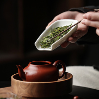 領藝 茶则搁茶茶玩茶道功夫茶具赏茶配件手工茶叶分茶荷