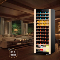 凯得.品味爱 JC-166E 压缩机红酒柜恒温酒柜 家用冰吧 茶叶柜 红酒柜冰箱 榉木层架 58瓶 158L