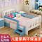 实木床带护栏男孩女孩床边小床拼接大床公主床加宽拼接床