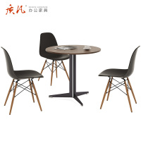 质凡会议桌简约现代 接待会议洽谈桌小圆桌