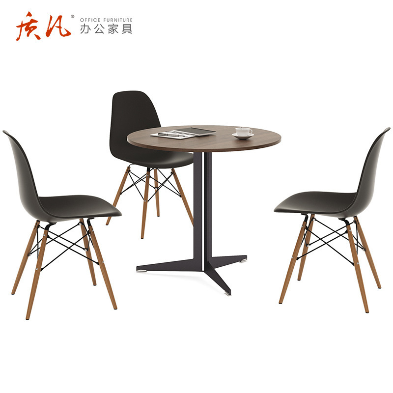 质凡会议桌简约现代 接待会议洽谈桌小圆桌