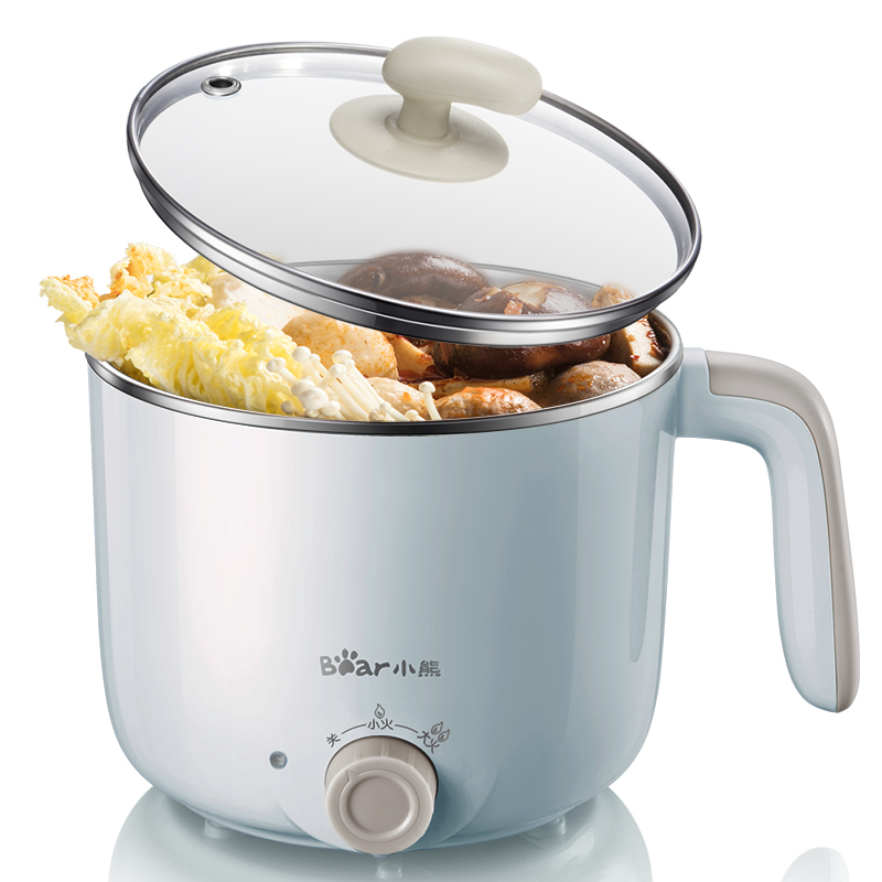 小熊(bear)电煮锅小电锅电火锅多功能迷你电热锅宿舍锅1.