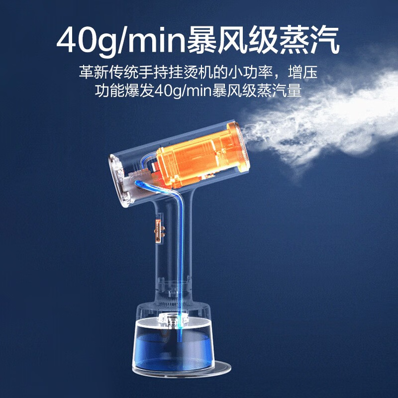 美的(Midea)手持挂烫机家用电熨斗熨烫机大蒸汽电熨斗便携式小型熨烫机 [强劲蒸汽量]YBJ21T1高清大图